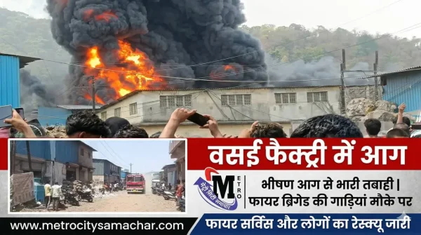 वसई रिचर्ड कंपाउंड फैक्ट्री आग