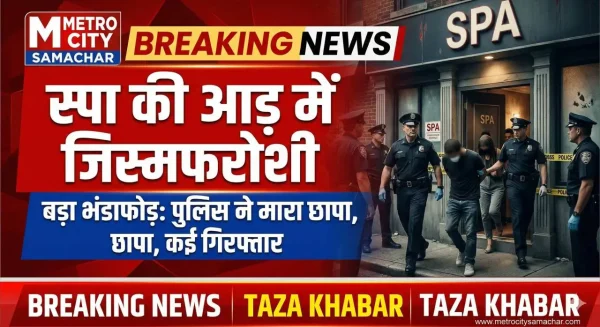 नवी मुंबई स्पा रैकेट में पुलिस छापेमारी