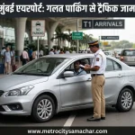 मुंबई एयरपोर्ट टर्मिनल 1 पर गलत पार्किंग का मामला