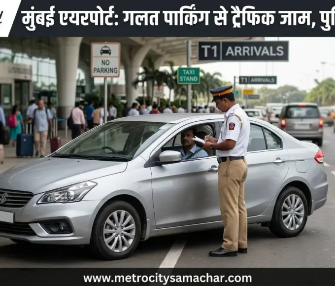 मुंबई एयरपोर्ट टर्मिनल 1 पर गलत पार्किंग का मामला