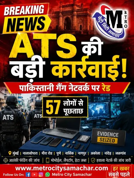 महाराष्ट्र ATS की गैंगस्टर नेटवर्क पर कार्रवाई