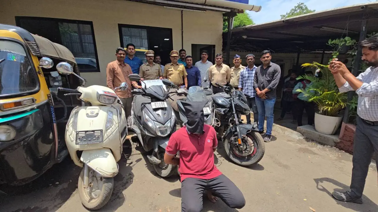 वसई में सेंधमारी और वाहन चोरी करने वाले गिरोह का वालिव पुलिस ने किया भंडाफोड़