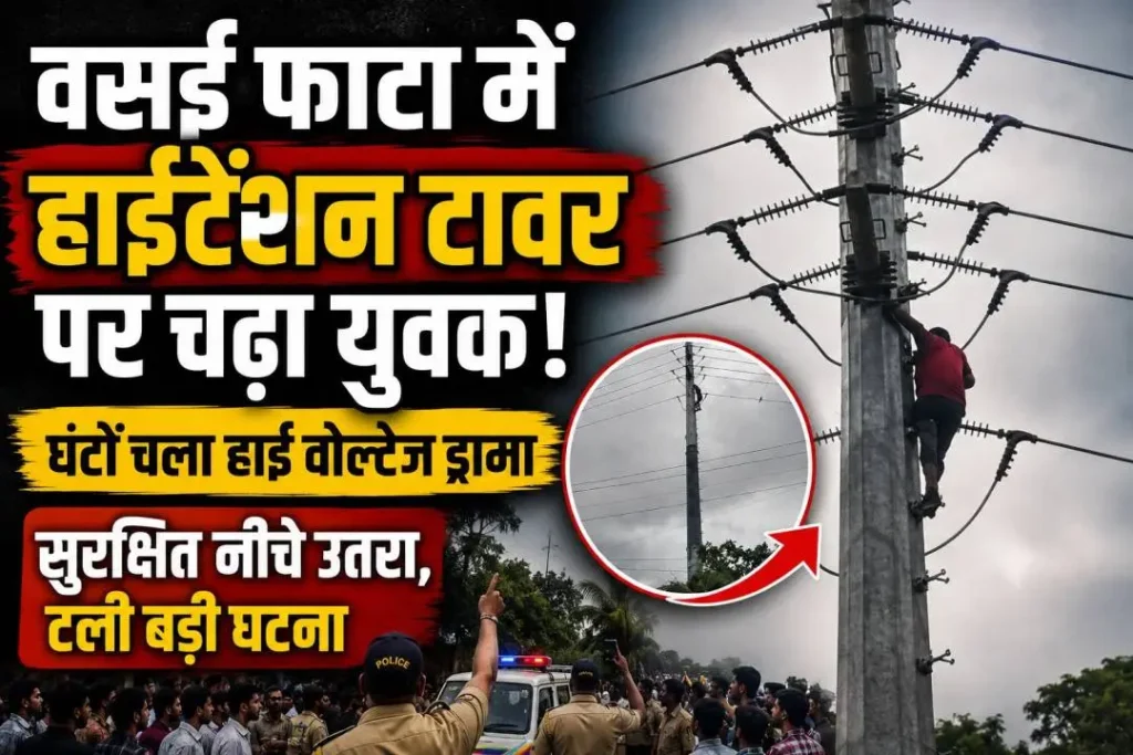 vasai-phata-high-tension-tower-man-climbs-electric-pole