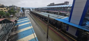 Raiway track floode vasai virar rain 2026