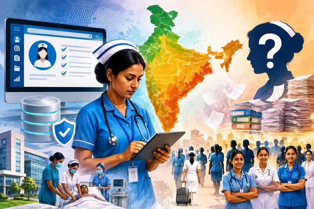 नर्सों का राष्ट्रीय रजिस्टर NRTS में 46 लाख में सिर्फ 14 लाख नर्सें