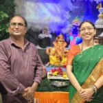 विरार में श्रीकृष्ण से जगन्नाथ पुरी चलचित्र झांकी देखते हुए विधायक स्नेहा दुबे-पंडित