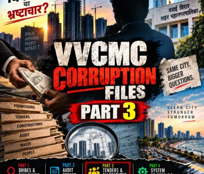 VVCMC corruption allegations and tender controversy in Vasai Virar