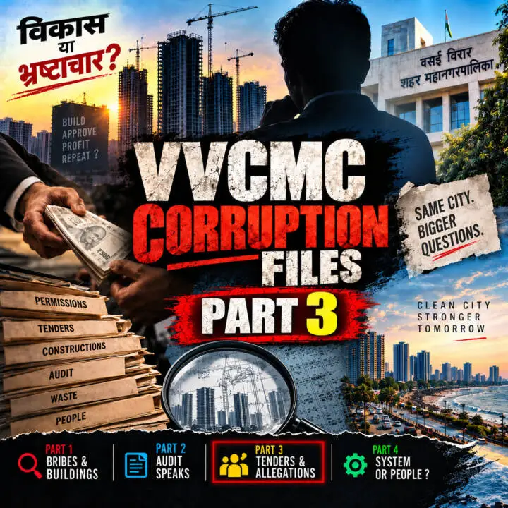 VVCMC corruption allegations and tender controversy in Vasai Virar