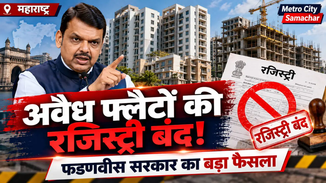 महाराष्ट्र में अवैध निर्माण और बिना मंजूरी वाले फ्लैटों की रजिस्ट्री पर रोक, फडणवीस सरकार का नया आदेश 2026