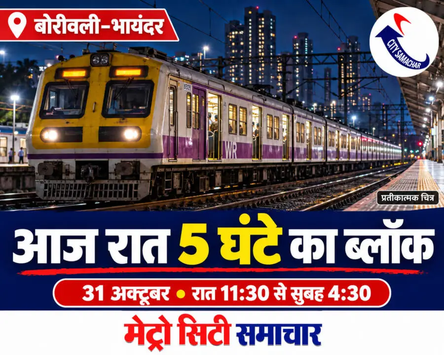 बोरीवली–भायंदर रेल ब्लॉक का प्रतीकात्मक चित्र