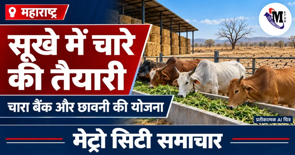 महाराष्ट्र में सूखे के बीच चारे के लिए जिला योजना से कम से कम 5% निधि, जरूरत के अनुसार खुलेंगी छावनियां — प्रतीकात्मक AI चित्र