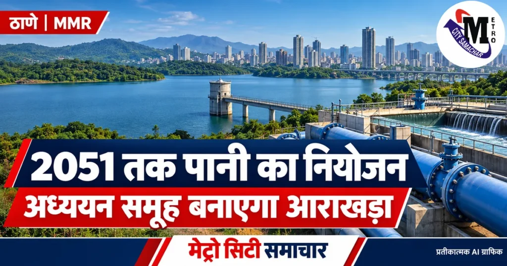 ठाणे सहित MMR की 2051 तक पानी की जरूरत के अध्ययन का प्रतीकात्मक MCS ग्राफिक