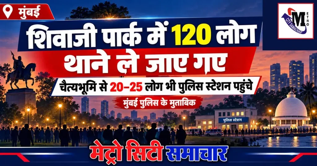 शिवाजी पार्क और चैत्यभूमि पुलिस अपडेट की प्रतीकात्मक थंबनेल